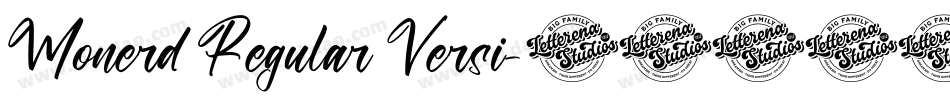 Monerd Regular Versi字体转换